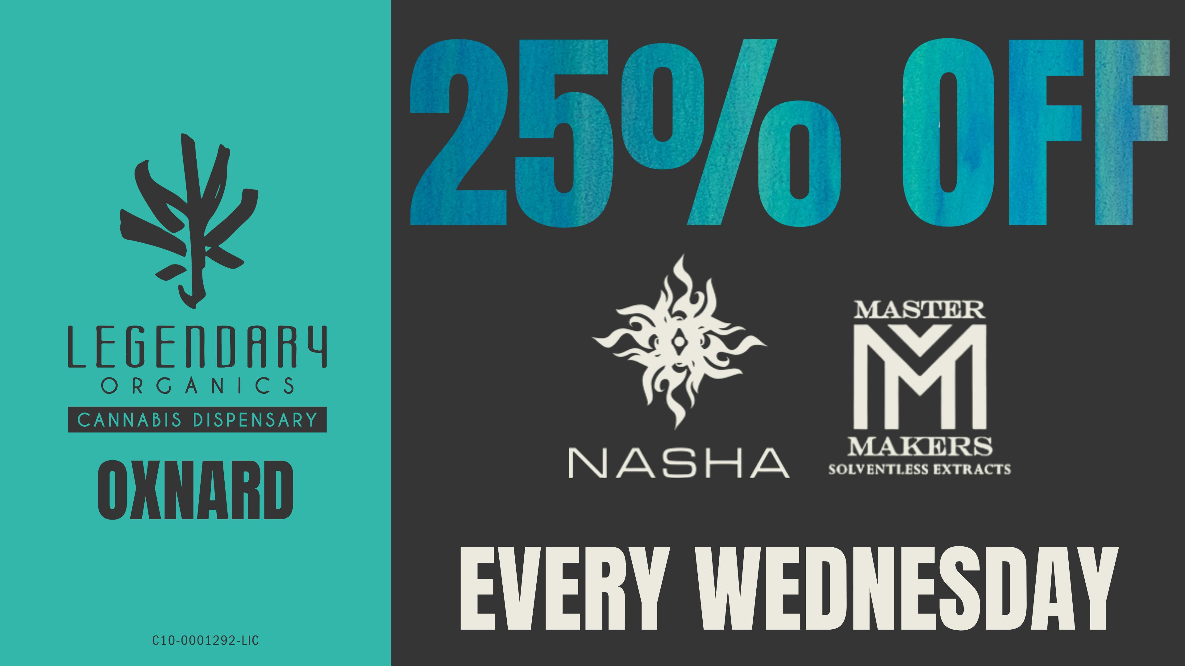 Legendary Organics Oxnard 25% OFF NASHA AND MASTER MAKERS