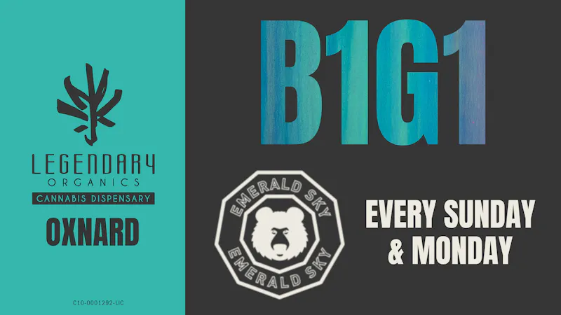 Legendary Organics Oxnard BUY 1 GET 1 ON EMERALD SKY
