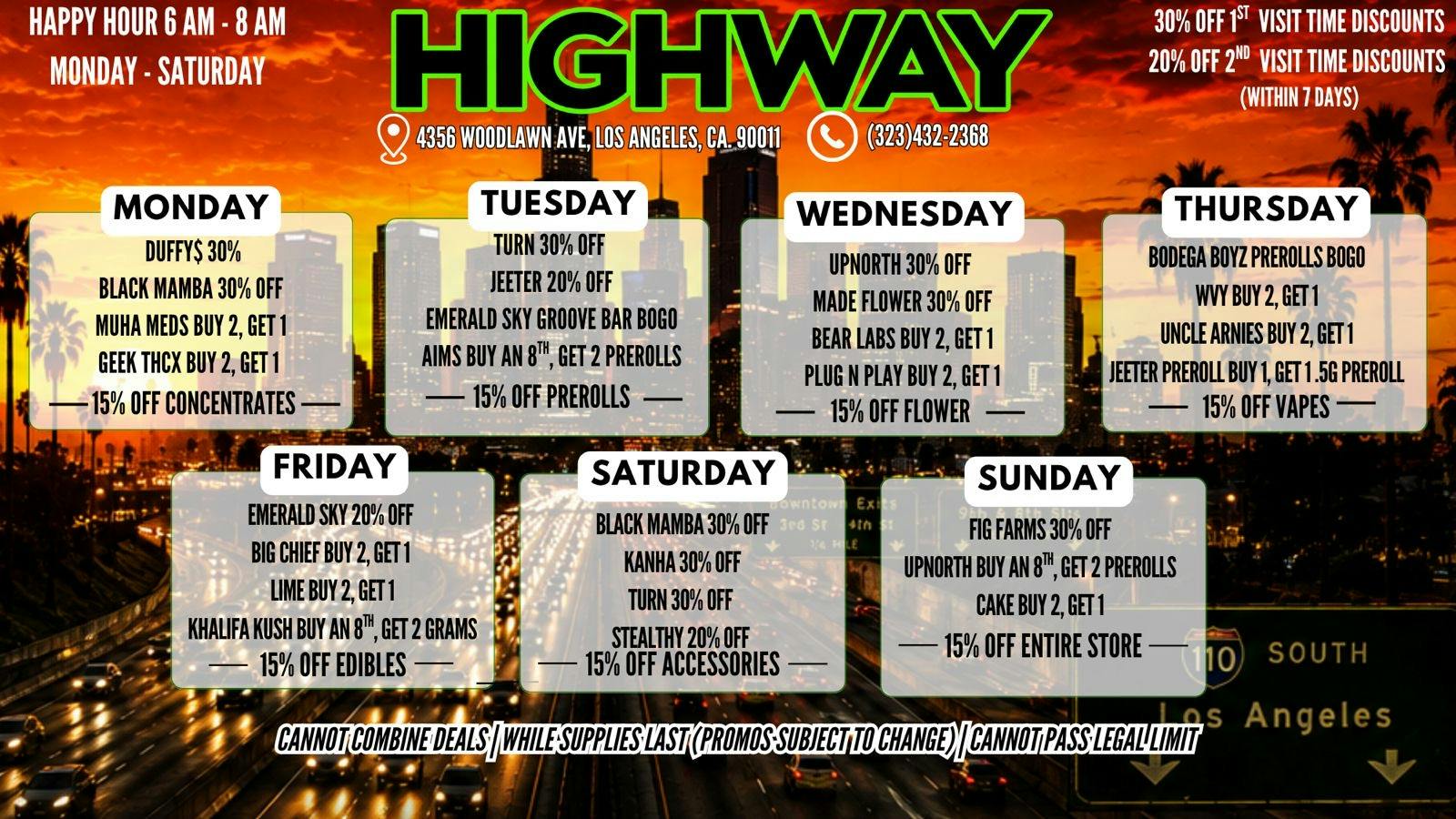 Highway DTLA (South LA) 🔥 30% Off Your First Visit!🔥
