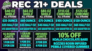 The Chronic Boutique - Pikes Peak $40 OZ NOW $35 | $20 1G ROSIN CART | $15 1G ROSIN