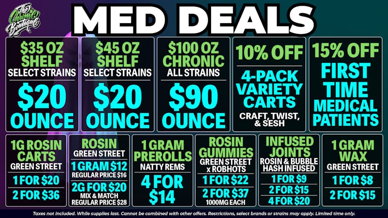 The Chronic Boutique - Pikes Peak $100 OZ NOW $90 | $8 1G WAX | $20 ROSIN CART