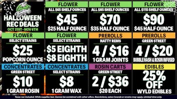 The Chronic Boutique - Pikes Peak 🎃 HALLOWEEN REC DEALS 👻 UP TO $25 OFF OUNCES*