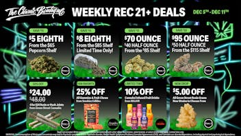 The Chronic Boutique - Pikes Peak 🌿 REC $5 Eighth, 25% Off Smokiez, $5 Off GS Rosin