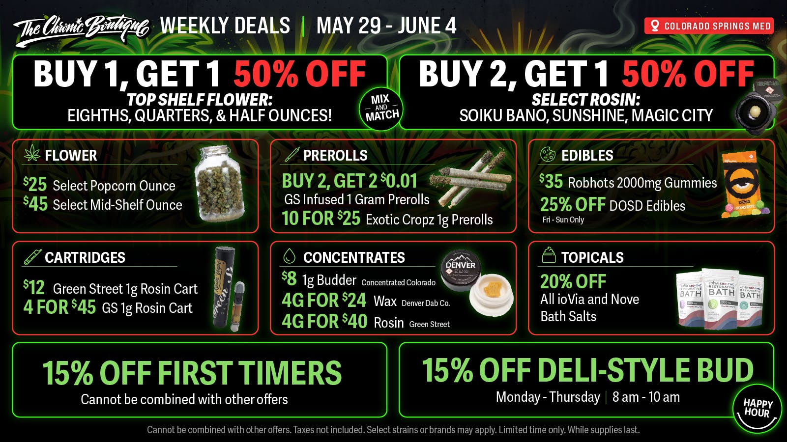 The Chronic Boutique - Pikes Peak 15% Off First Time Customers! $35 2000mg Gummies