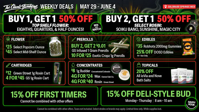 The Chronic Boutique - Pikes Peak 15% Off First Time Customers! $35 2000mg Gummies