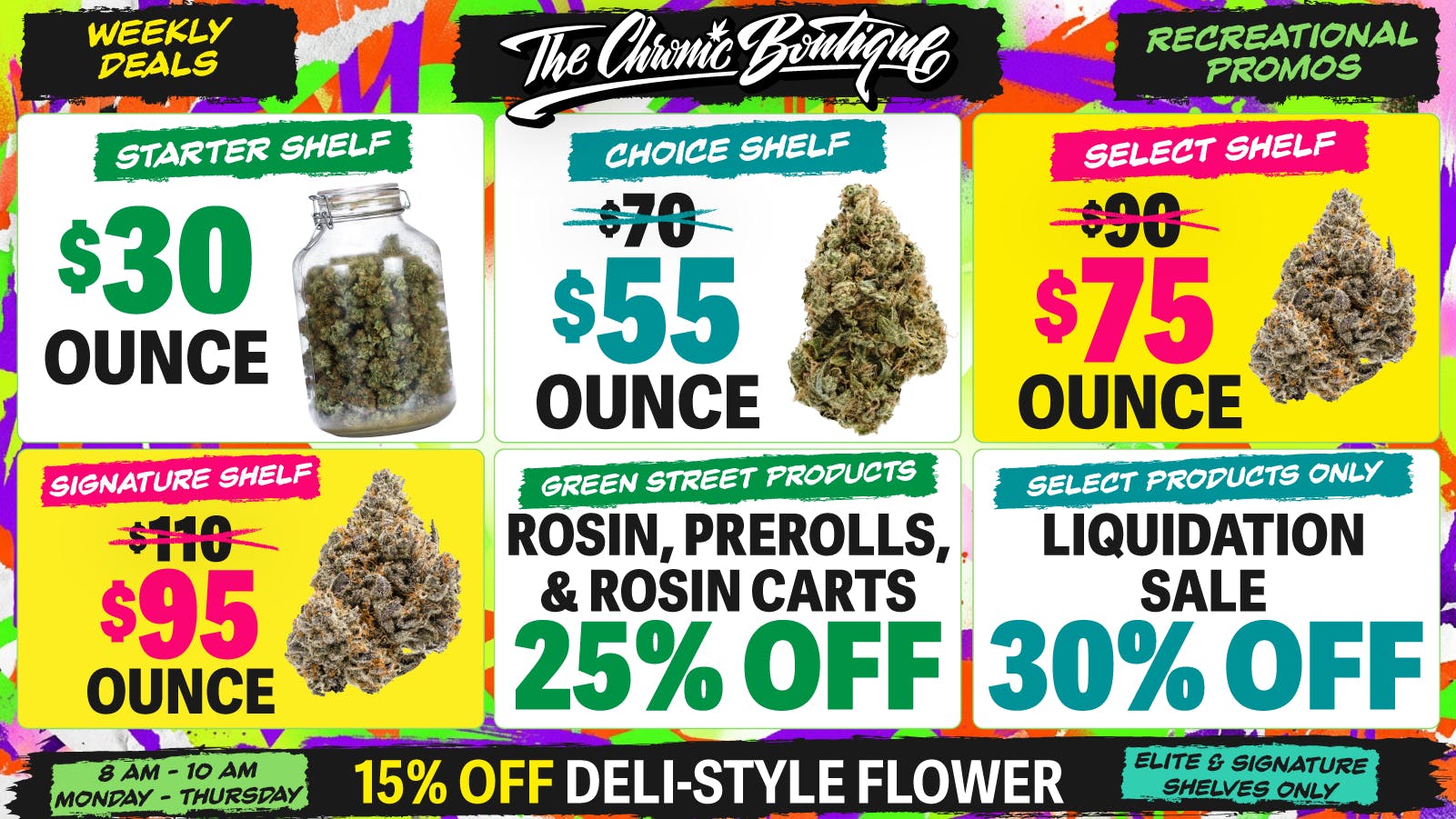 The Chronic Boutique - Pikes Peak 🚨 LIQUIDATION SALE 🚨 30% Off Select Products!