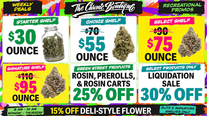 The Chronic Boutique - Pikes Peak 🚨 LIQUIDATION SALE 🚨 30% Off Select Products!