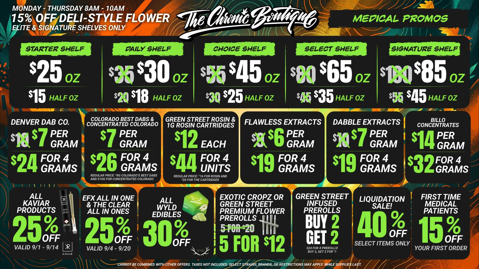 The Chronic Boutique - Pikes Peak 💥 MEDICAL DEALS 💚 15% Off New Patients
