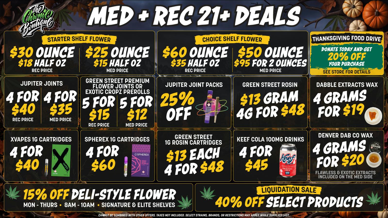 The Chronic Boutique - Pikes Peak 🔥 $30 Select OZ 🌿 $13 Gram of Select Rosin