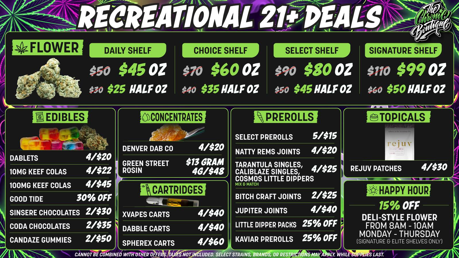 The Chronic Boutique - Pikes Peak 🔥 $25 Select Half OZ 🌿 25% Off Kaviar Products