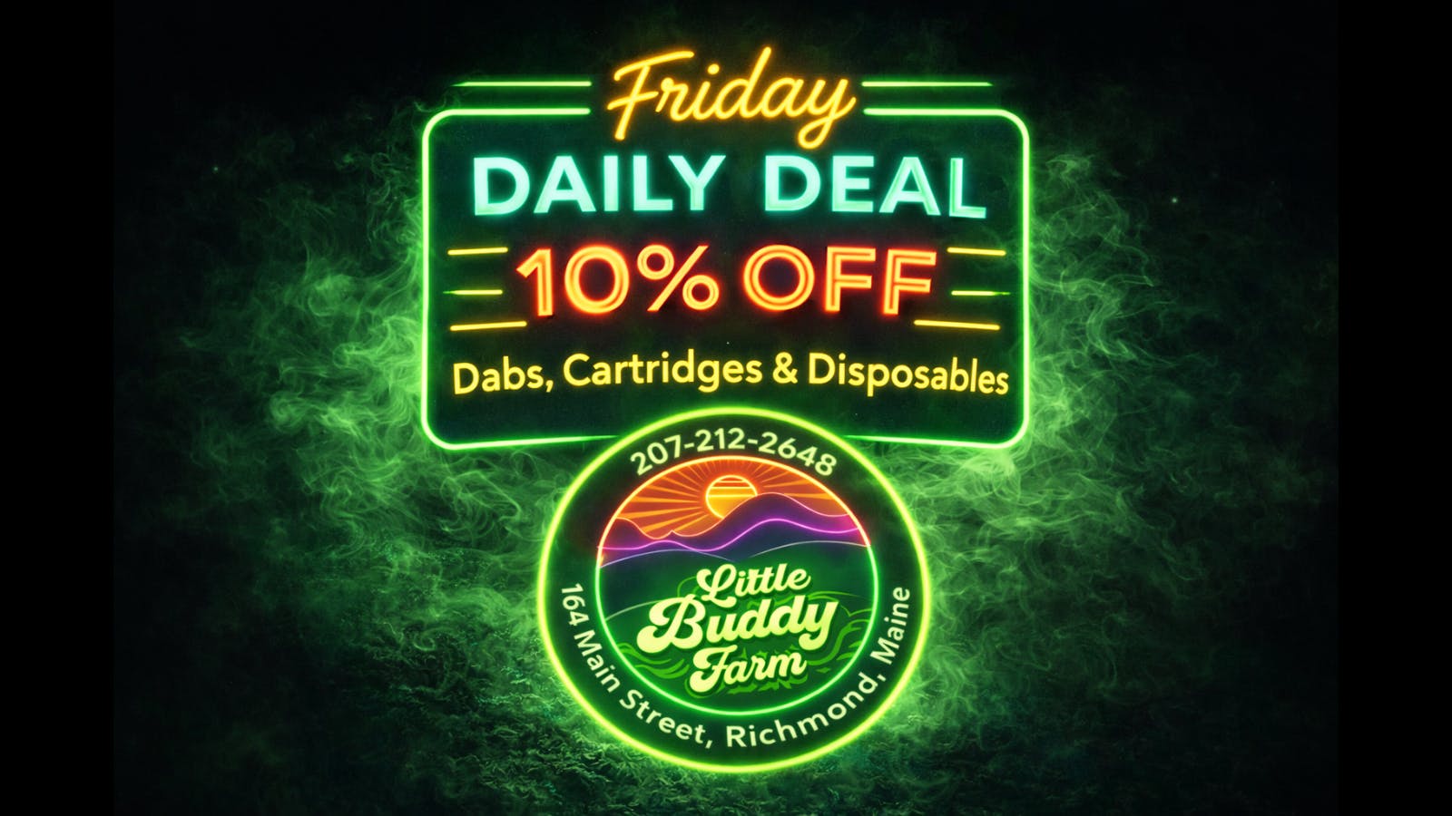 Little Buddy Farm 10% Off Dabs, Carts & Dispos