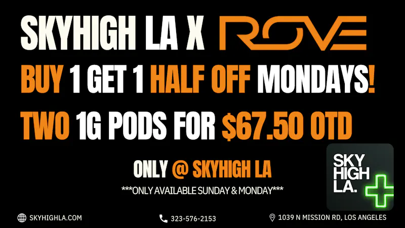 SkyhighLA Two 1g Rove Pods for $67.50 OTD! @ SkyHigh LA