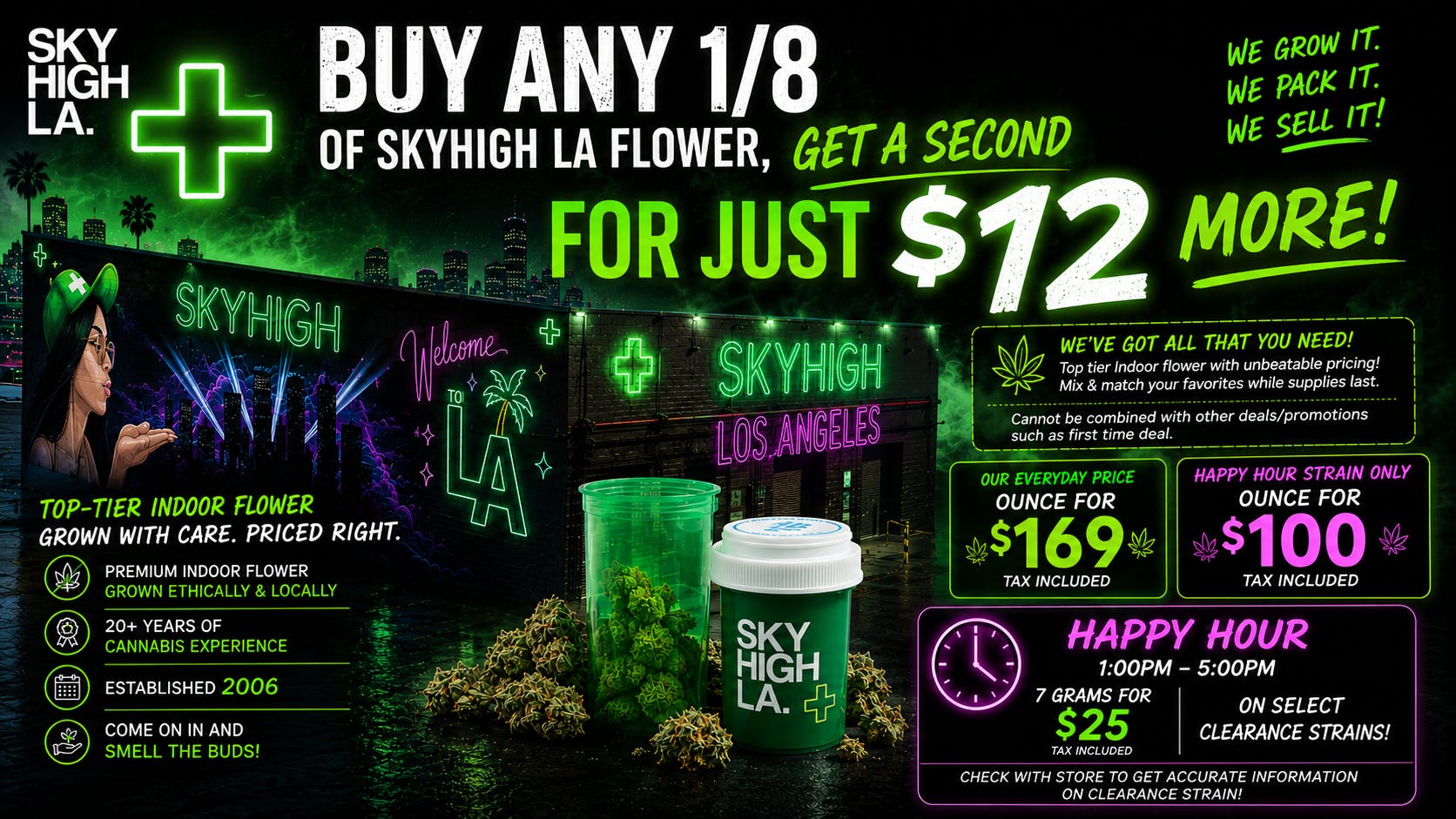 SkyhighLA Unbeatable Indoor Flower Deals on FIRE flower!
