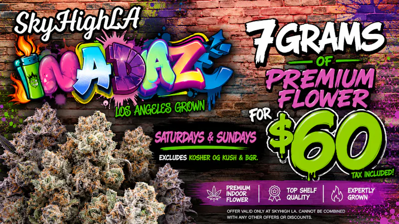 SkyhighLA 7 GRAMS OF INADAZE FLOWER $60!