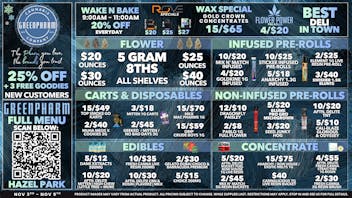 Green Pharm - Hazel Park - Recreational 🦃🍗50% OFF First Time Customers!🍗🦃