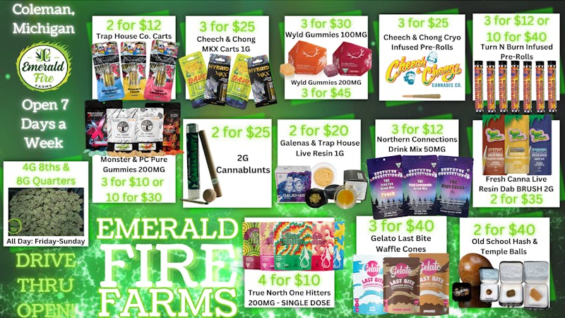 Emerald Fire Provisioning Center- Coleman 🔥FIRE DEALS & Drive Thru Pickup🔥
