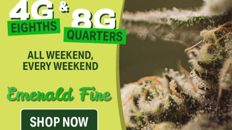 Emerald Fire Provisioning Center- Coleman 4G 8ths & 8G Quarters - ALL Deli Flower!