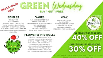 Emerald Fire Provisioning Center- Coleman Green Wednesday at Emerald Fire!