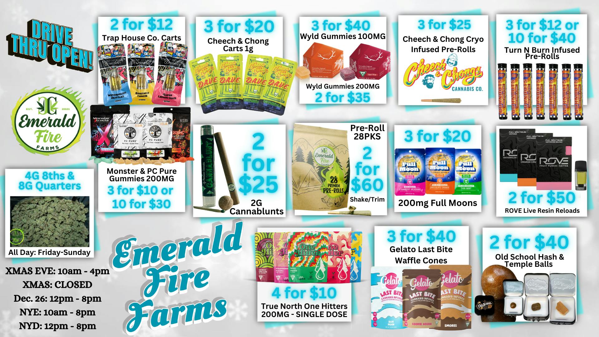 Emerald Fire Provisioning Center- Coleman Happy Holidaze @ Emerald Fire!