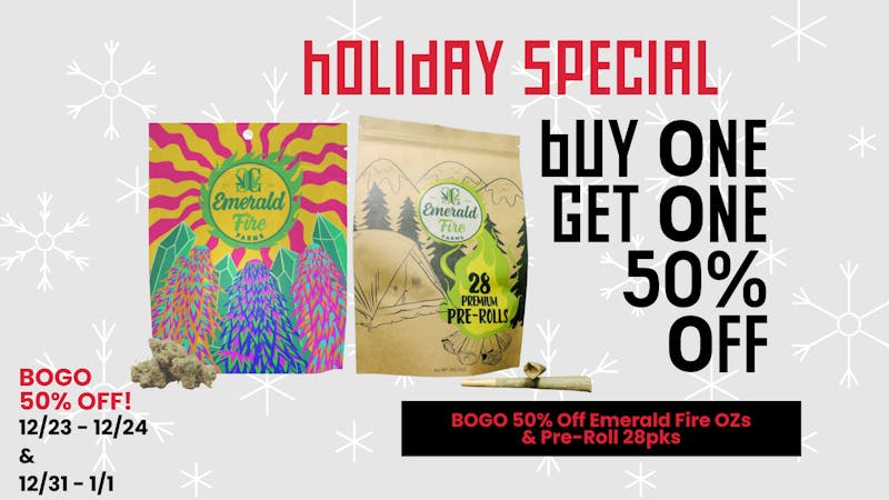 Emerald Fire Provisioning Center- West Branch Buy 1 Get 1 HALF OFF - Bud Ozs & Pre-Roll Ozs