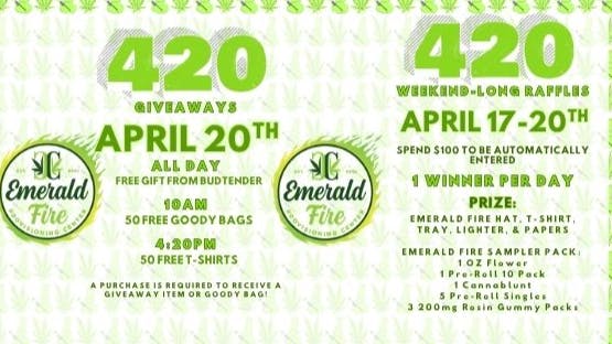 Emerald Fire Provisioning Center- Coleman 🔥420 SPECIALS 🔥