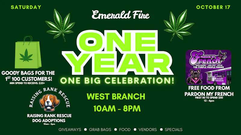 Emerald Fire Provisioning Center- West Branch 1 Year Anniversary Celebration