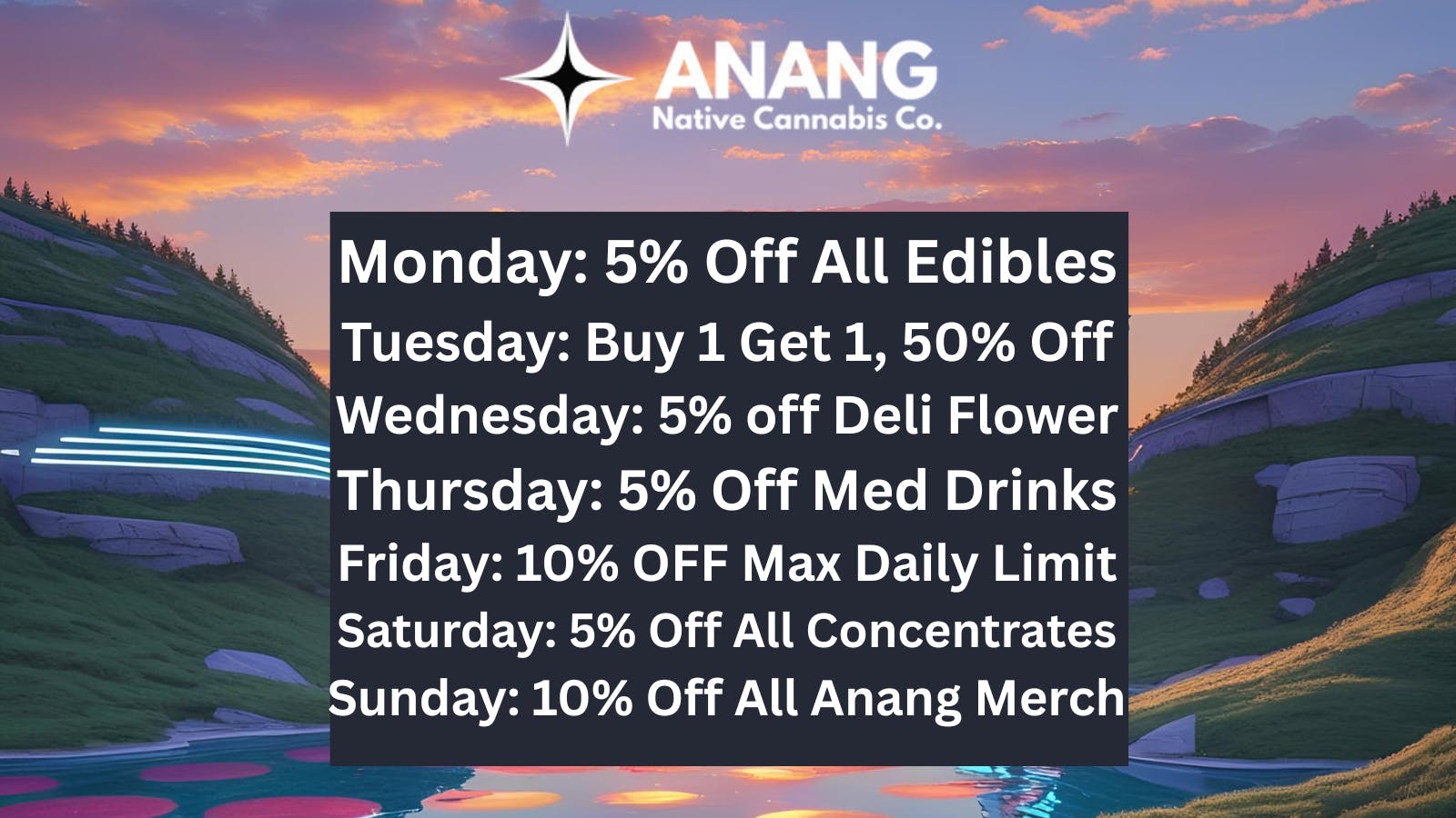 ANANG Native Cannabis Co. ANANG Cannabis Co. Daily Deals - Soil to Soul