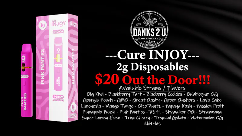 Danks 2 U Injoy Disposables 2g ($20 OTD)