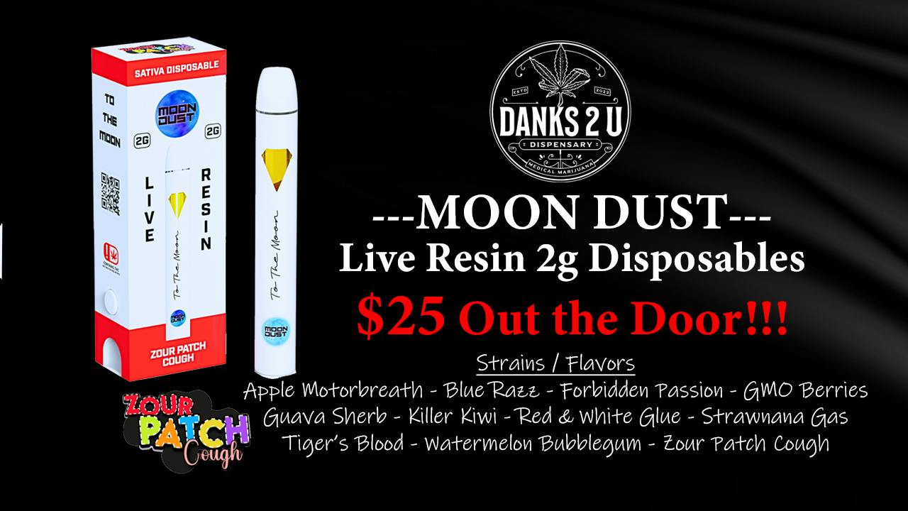 Danks 2 U Moon Dust Disposables 2g ($25 OTD)