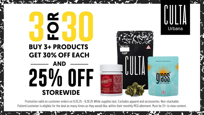 CULTA Urbana Faded Friday Deals at Culta Urbana