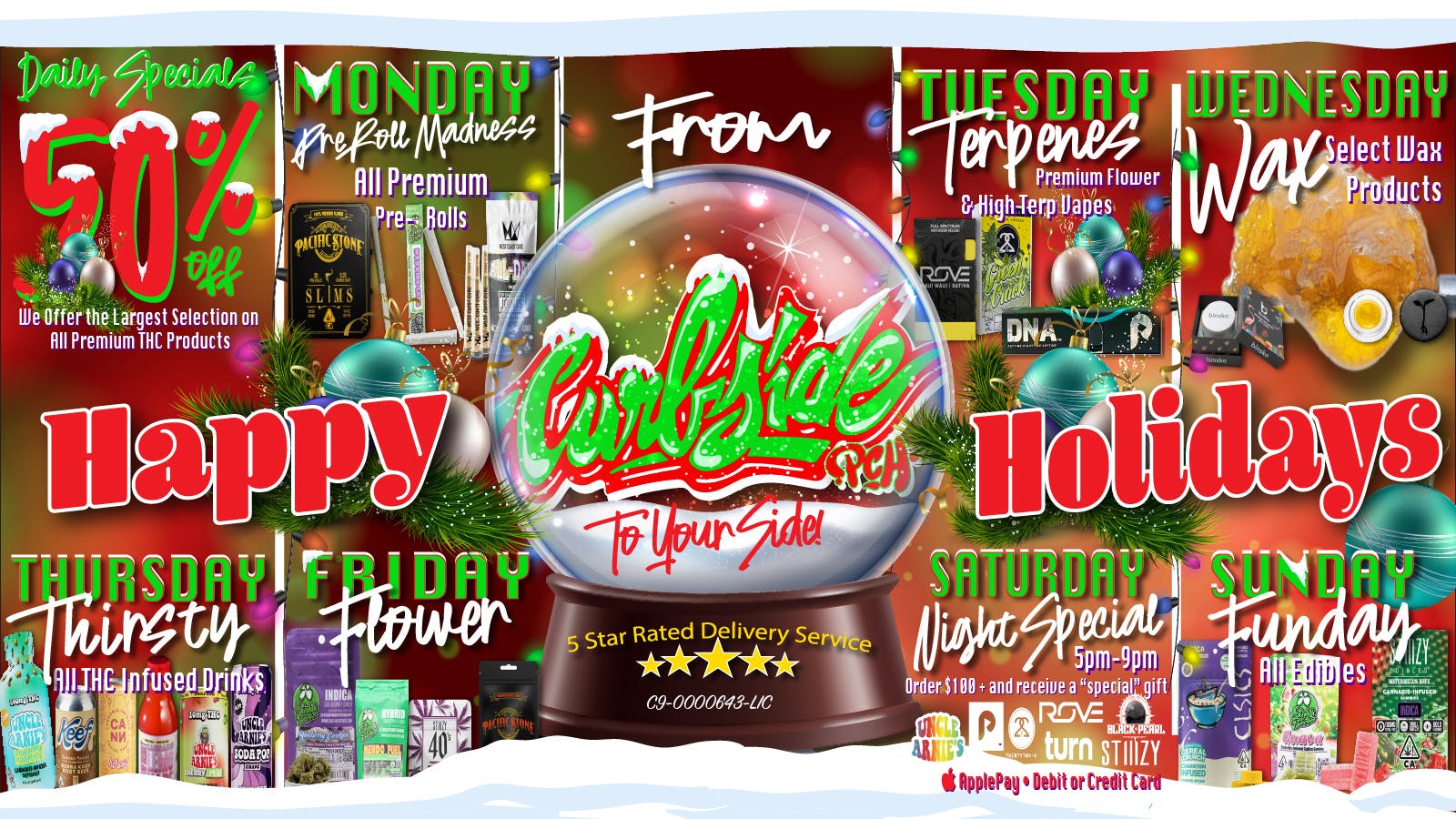 Curbside PCH 50% OFF THIRSY THURSDAYS AT CURBSIDE PCH!!!