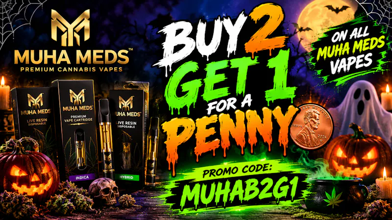 Curbside 🚀BUY ANY 2 MUHA MEDS VAPES, GET 3RD FOR $0.01 🚀