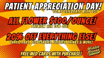 Hidden Greens - Berwick (Pickup Available) Patient Appreciation Day!