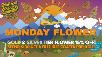 Hidden Greens - Biddeford 15% Off Gold & Silver Tier Flower!