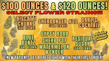 Hidden Greens - South Portland $100 - $120 Ounces @ Hidden Greens!