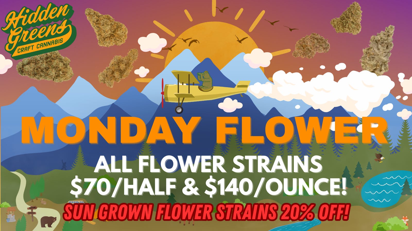 Hidden Greens - Berwick (Pickup Available) Monday Flower Deals!