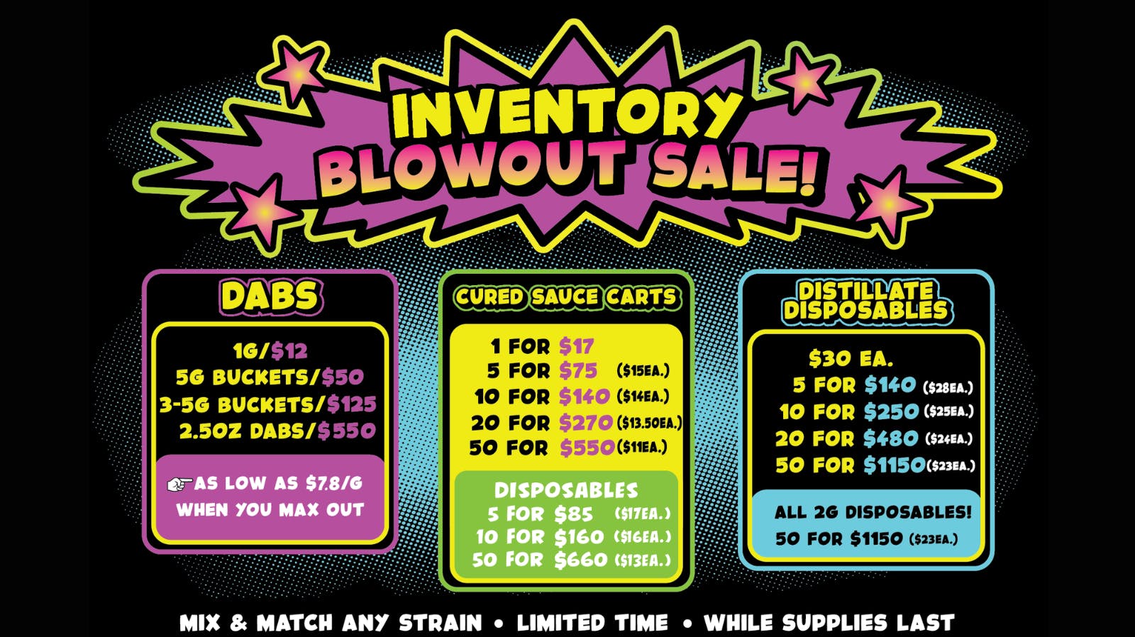 Hidden Greens - Buxton 'Delivery Available' Inventory Blowout Sale While Supplies Last!