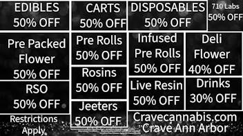 Crave Ann Arbor BLACK FRIDAY DEALS!!