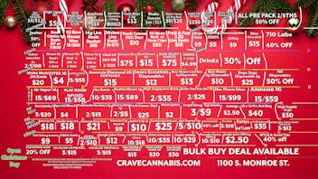 Crave Cannabis Christmas Deals!!