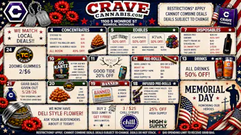 Crave Cannabis BEST DEALS IN MONROE ONLY @ CRAVE