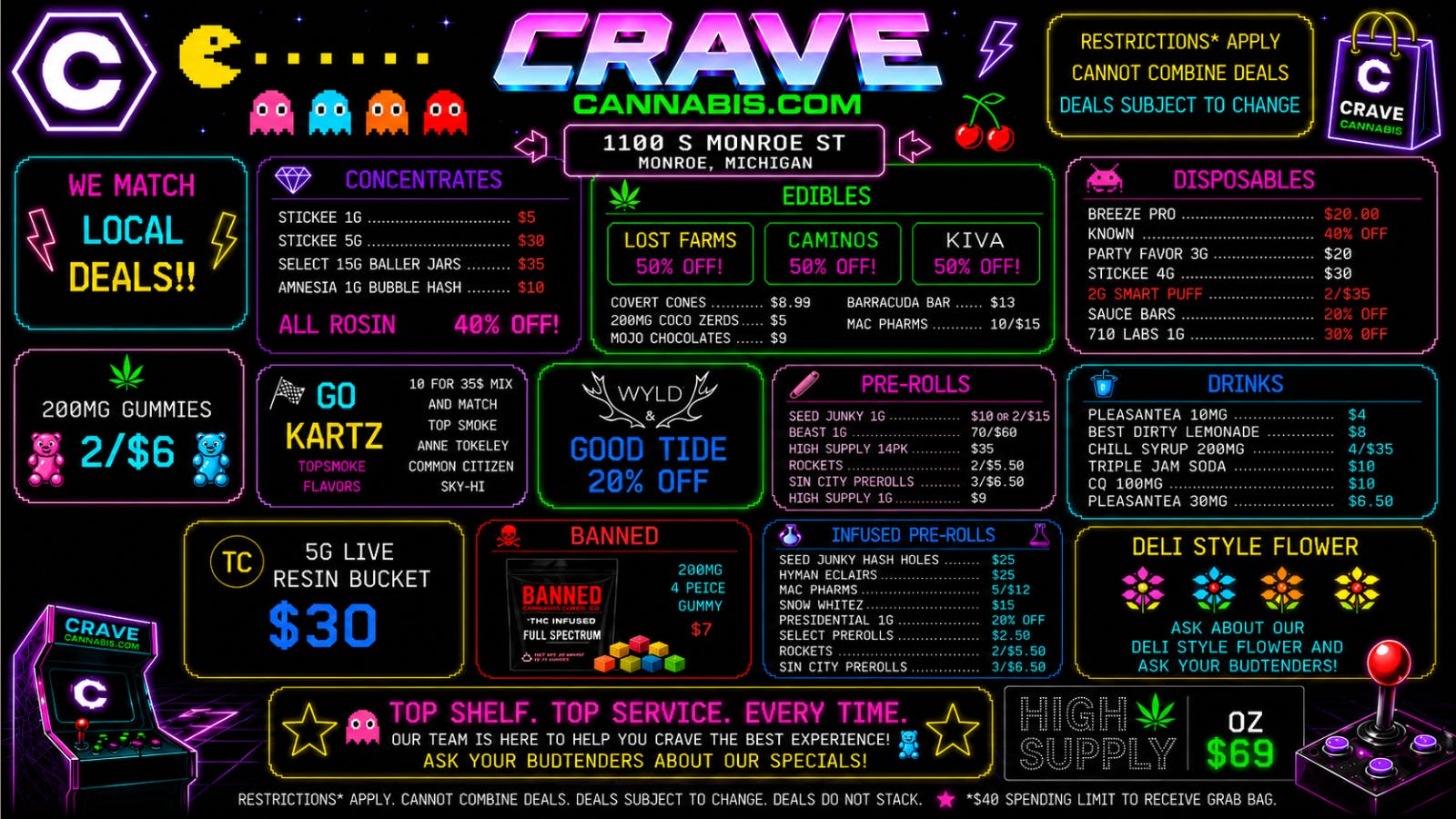 Crave Cannabis FREE GRAB BAG WORTH $150+