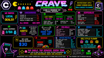 Crave Cannabis WHY WAIT IN LINE... COME SHOP HERE!