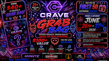 Crave Cannabis WHY WAIT IN LINE... COME SHOP HERE!