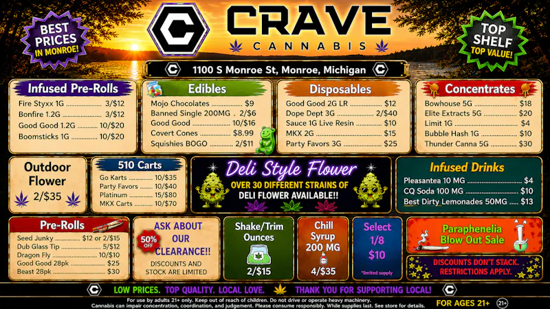Crave Cannabis Rosin 2g/$25, 30% off Rosin, Wax 5g/$15, 5$Grams