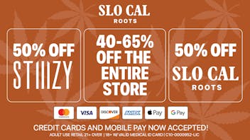 SLOCAL Roots - Grover Beach 40-65% off ENTIRE store!!!