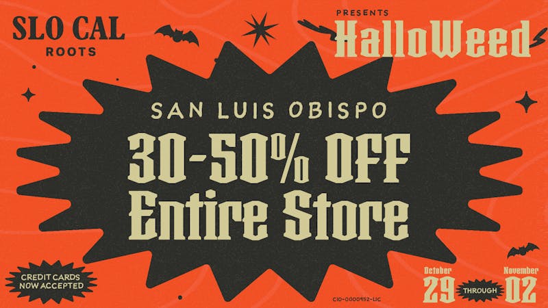 SLOCAL Roots 30-50% off ENTIRE STORE - Happy Halloweed!!!