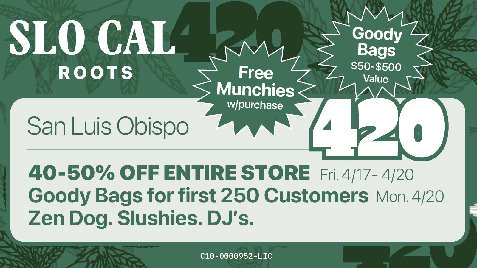 SLOCAL Roots *420* 40–50% OFF THE ENTIRE STORE! *420*