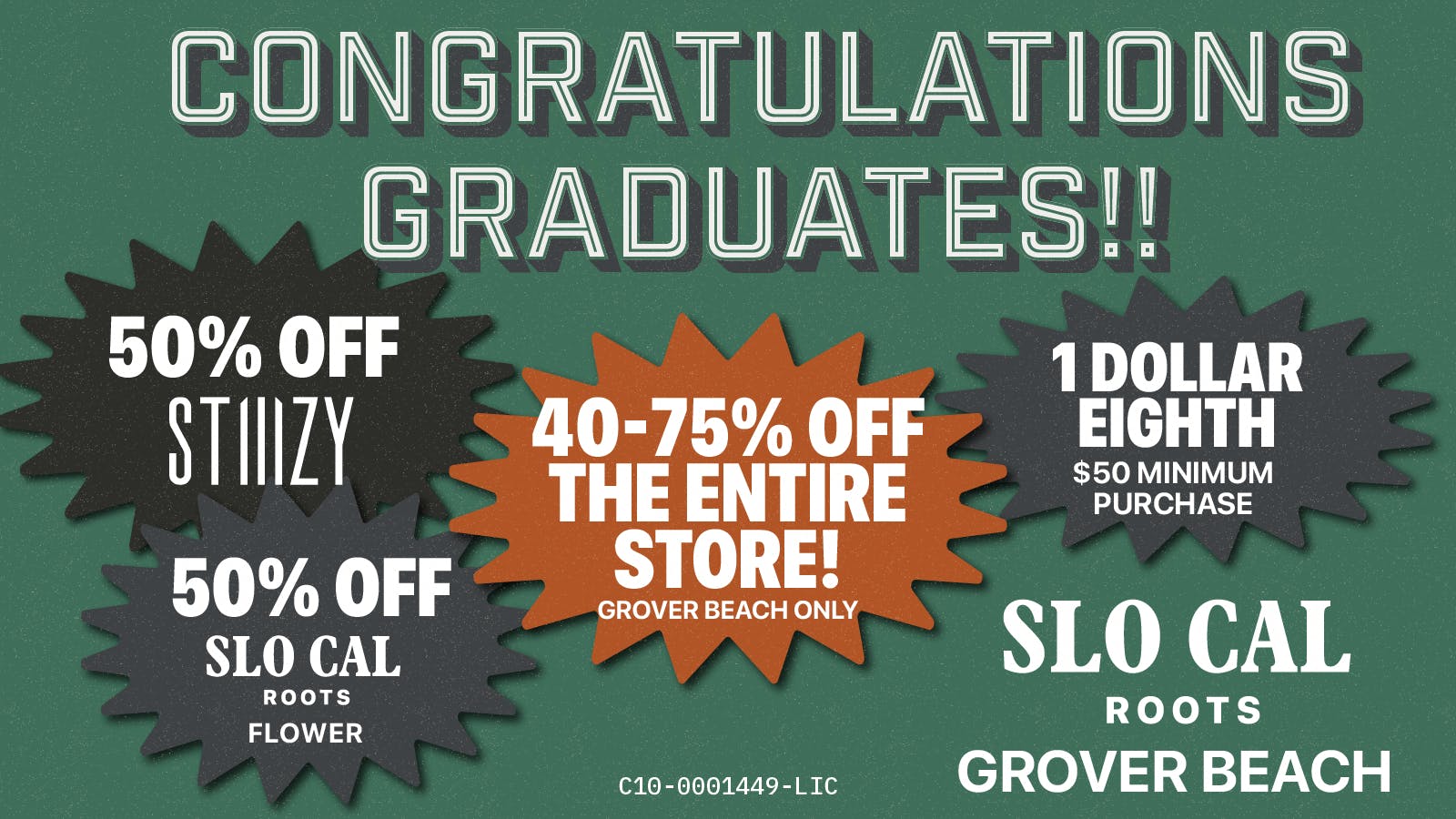 SLOCAL Roots - Grover Beach 🎓 Congrats Grads! 40-75% OFF the Entire Store