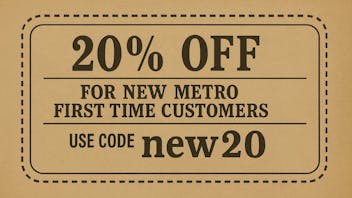 New Metro 20% Off First Time Customer