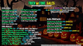 Scorpion Grass - South Anchorage TRICK OR TOKE SALES - FLOWER & PRE-ROLLS!